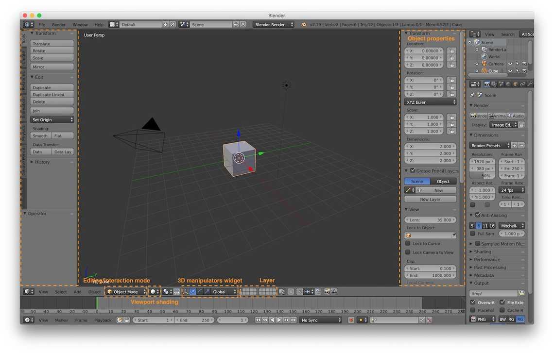 The 3D window editor