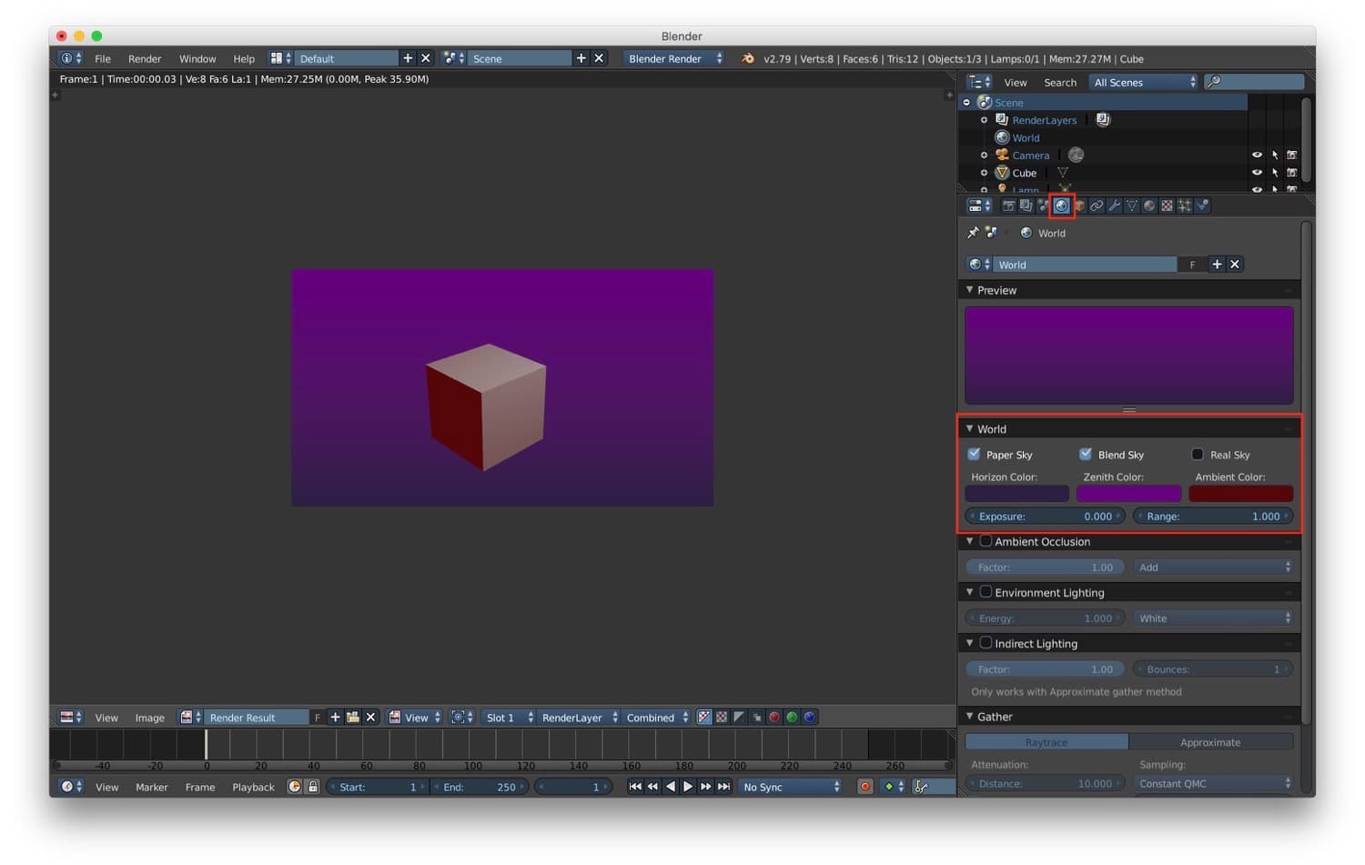 Blender tutorial: light - part 2
