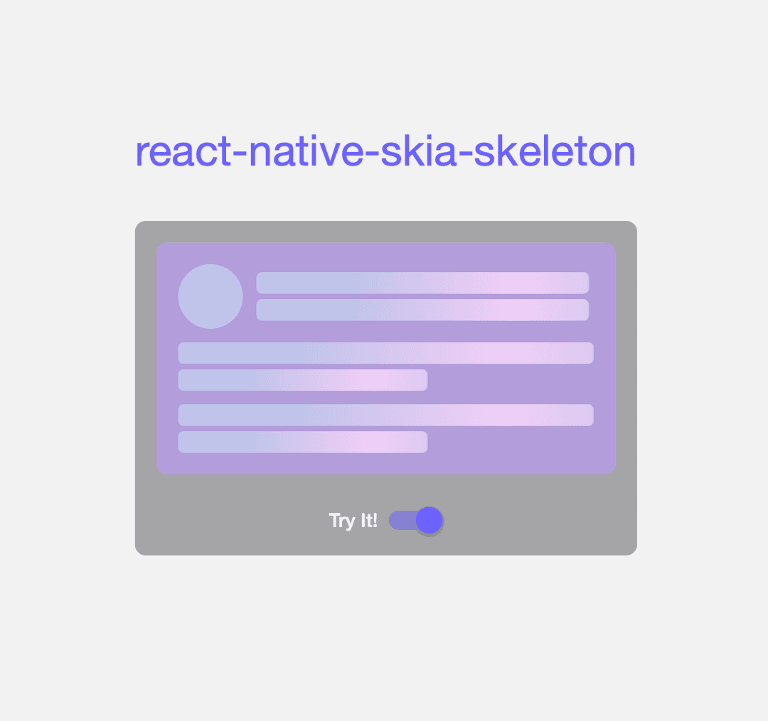 React Native Skia Skeleton