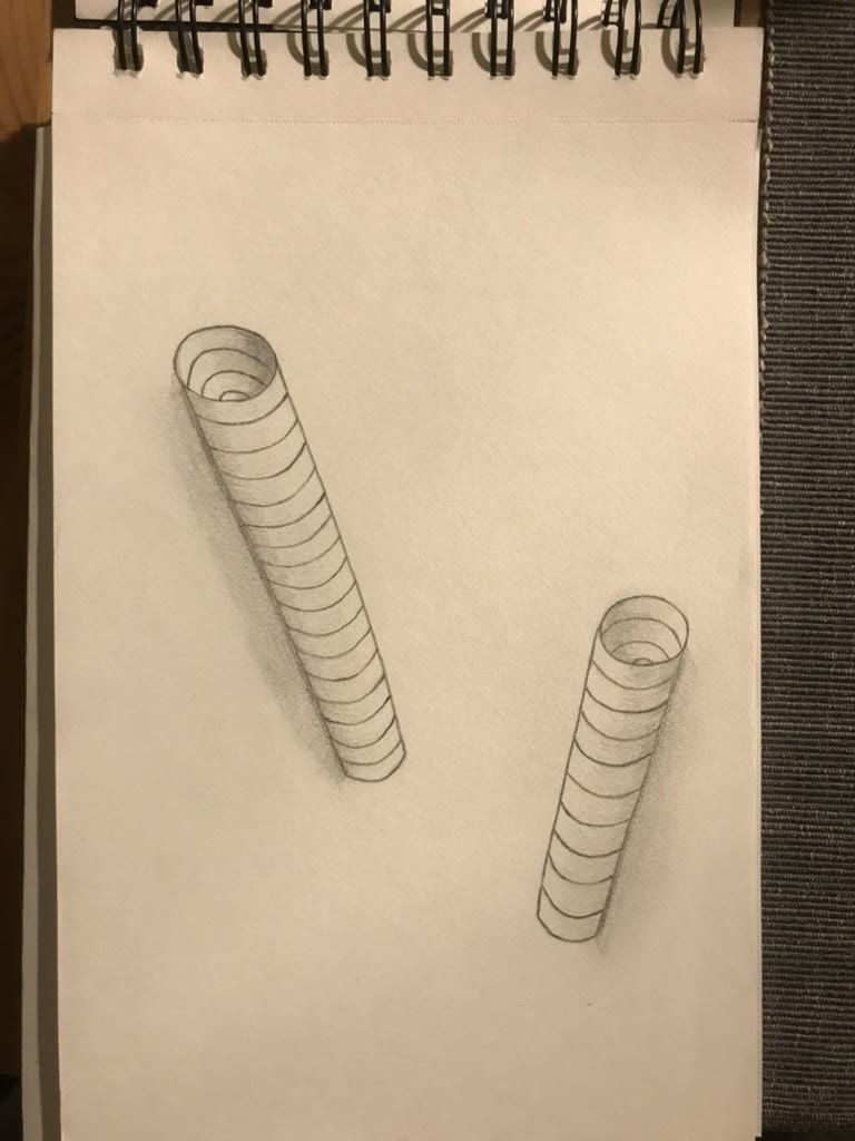 Coiled cylinder studies ✏️