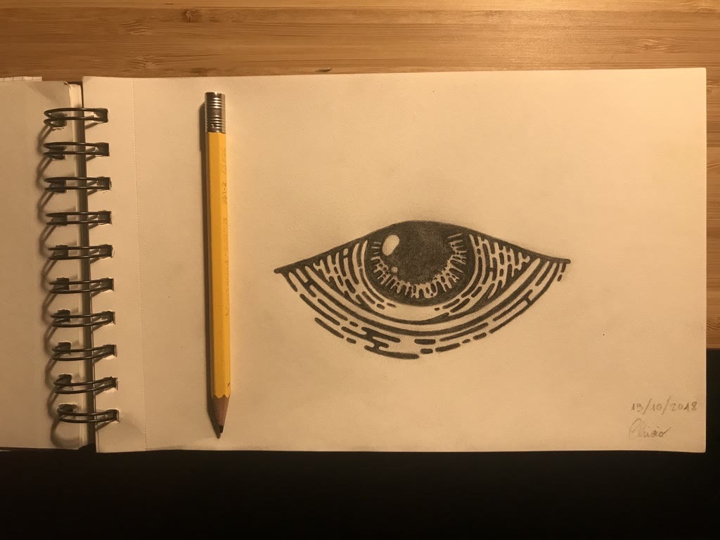 Stylized eye with dotwork 👁️✨