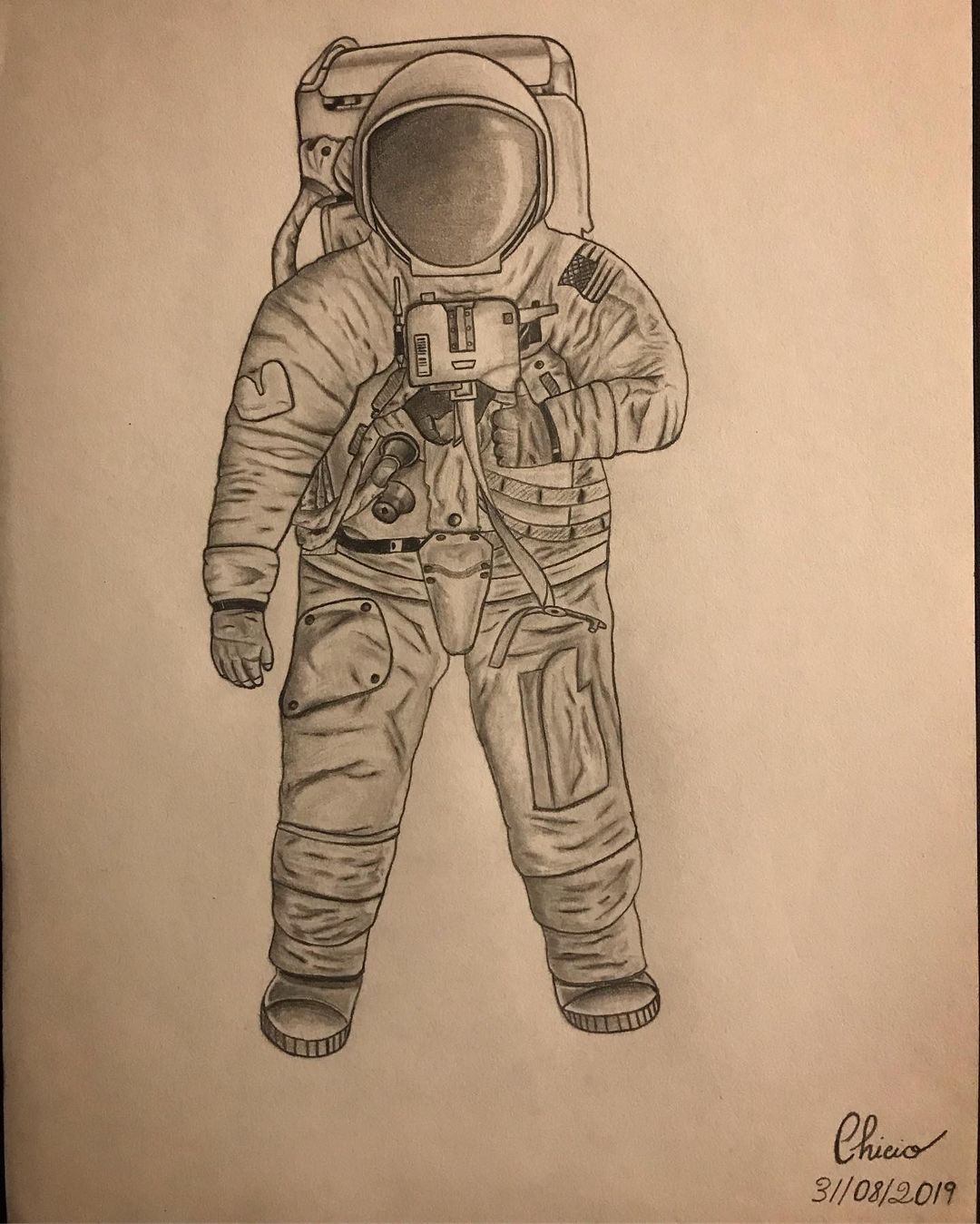 Astronaut, inspired by Buzz Aldrin moon photo 🚀