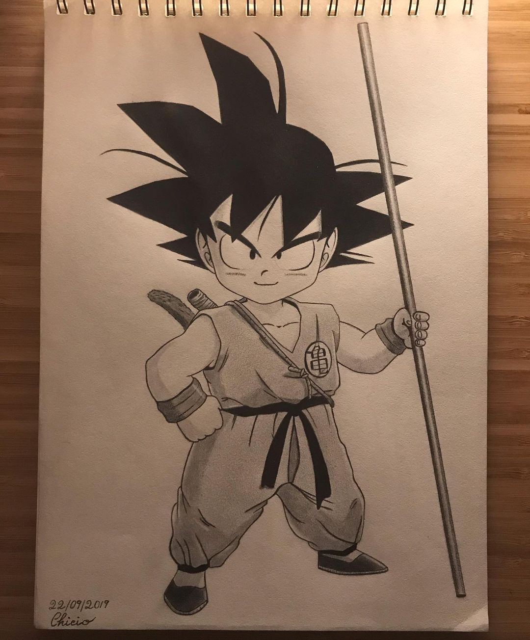Freehand baby Goku from Dragon Ball series ❤️