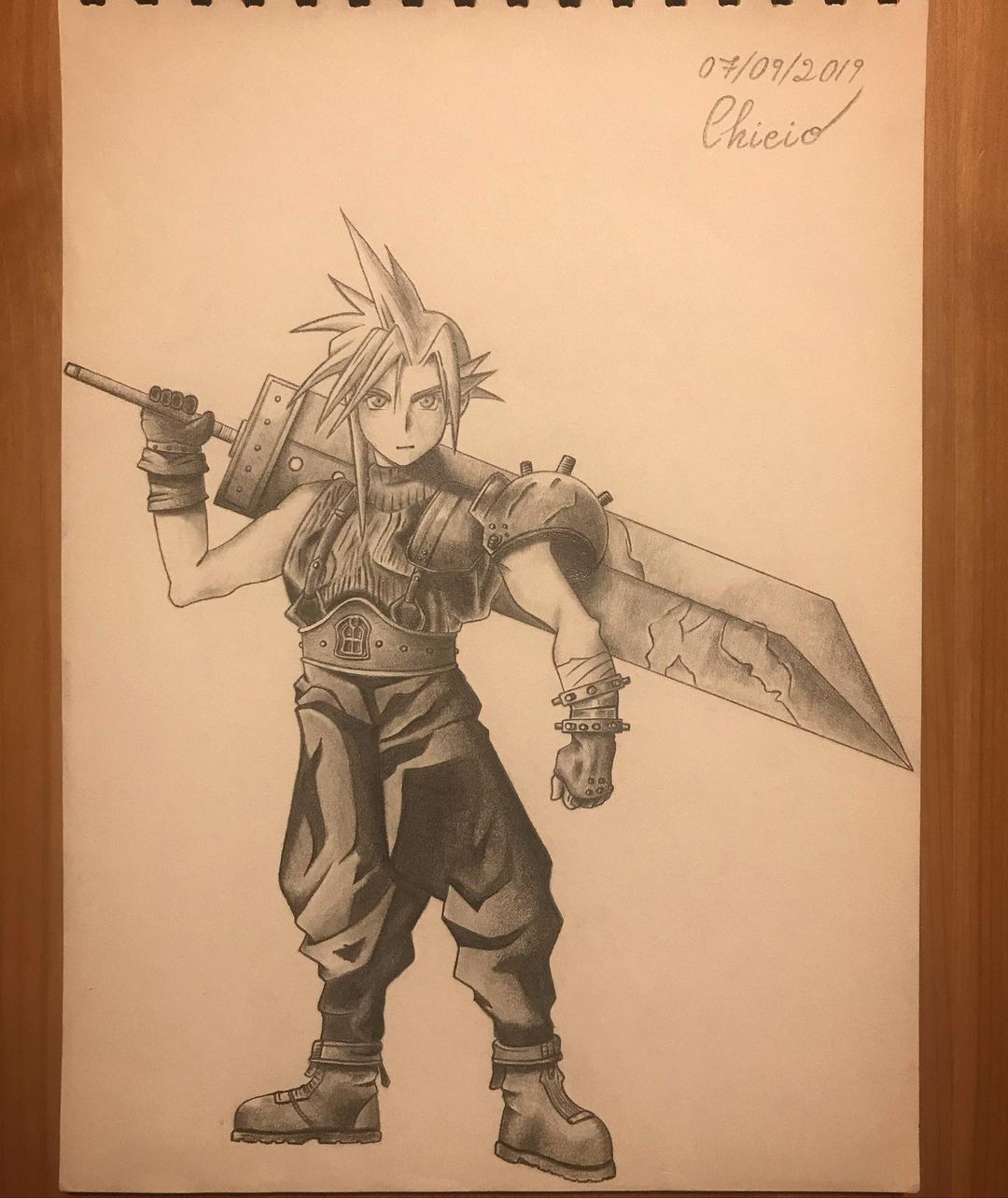 Cloud Strife from Final Fantasy VII 👾🗡