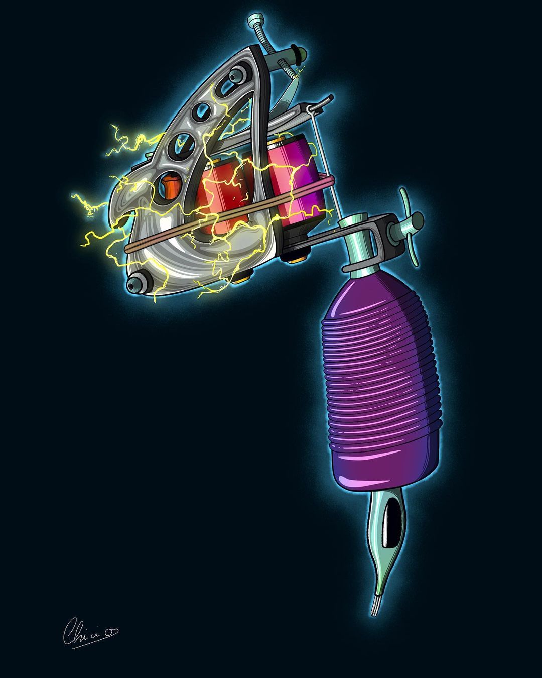 Tattoo machine ⚡🖤