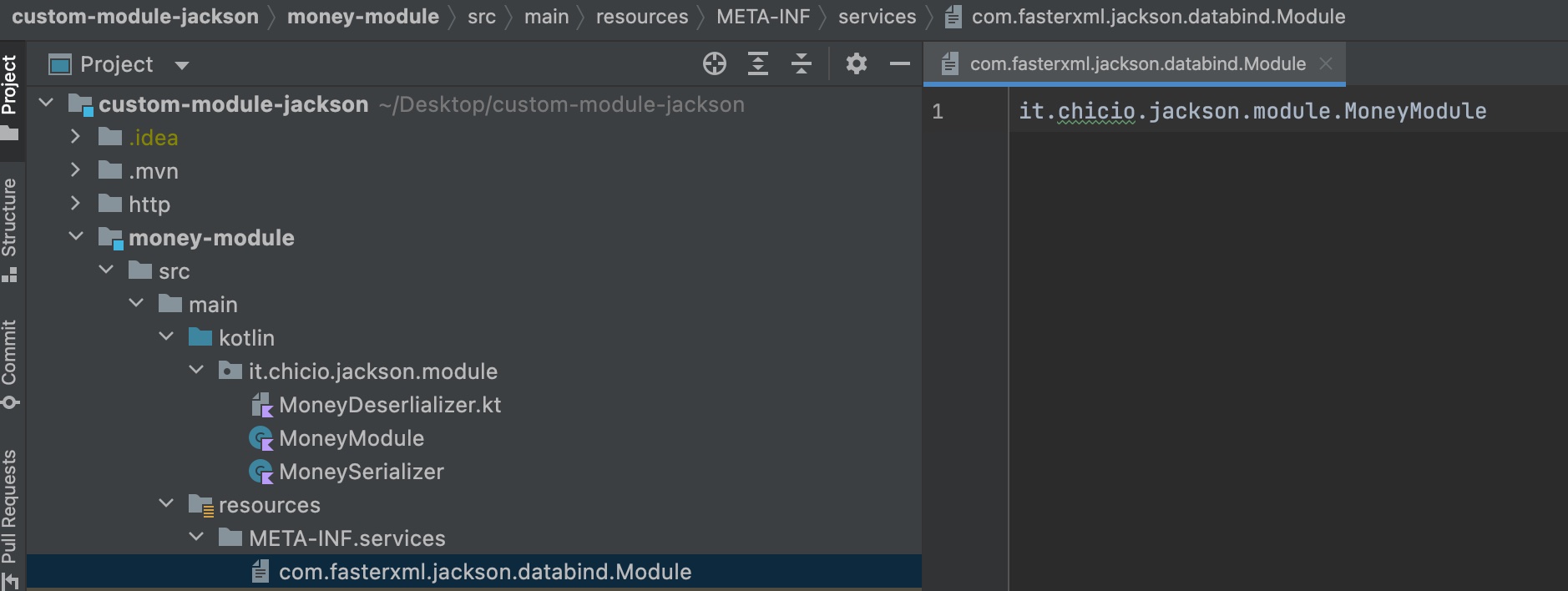 custom module jackson findAndRegisterModules contract testing pact