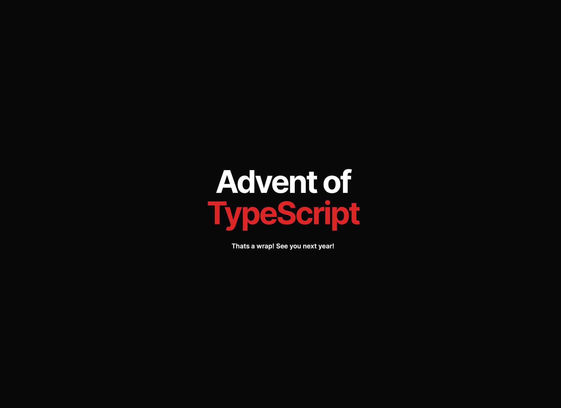 Advent of TypeScript 2023: my personal favourite challenges