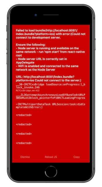If you run the app with the localhost url above, you will receive an error