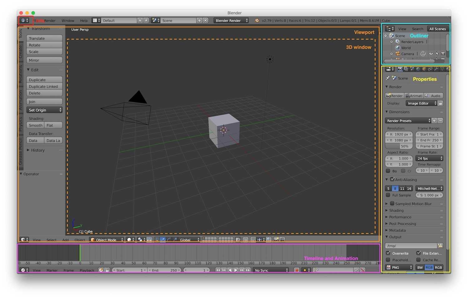 iron Activate Archeological Blender tutorial: user interface