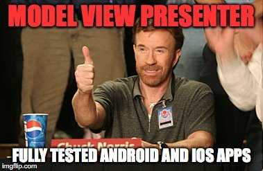 Chuck Norris approves the Model View Presenter architectural pattern